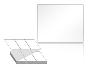 120 x 99 (mm) ZL12099LG 흰색 아트 광택지 [1,500라벨/Box]