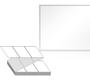 120 x 99 (mm) ZL12099LG 흰색 아트 광택지 [1,500라벨/Box]