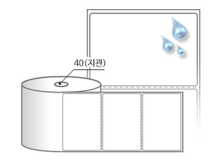 RS10067PP 흰색(방수) PP, 100 x 67 (mm) , 지관: 40mm [1,000라벨/Roll]