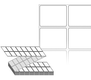 45 x 35 (mm) ZL045035DT 흰색 감열지 [8,000라벨/Box]