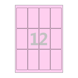 48 x 90 (mm) CL843P 분홍색 모조지