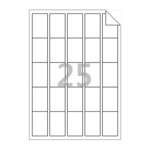 35 x 55 (mm) RV255 흰색 모조 시치미
