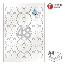 CJ586PG, 펄그레이 방수 잉크젯, Φ30 (mm) 원형