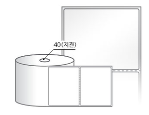 RS10080LG(아트지) 라벨크기: 100 x 80 (mm) , 지관: 40mm [500라벨/Roll]