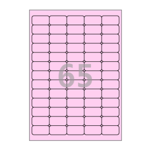 38.1 x 21.07 (mm) CL551P 분홍색 모조지