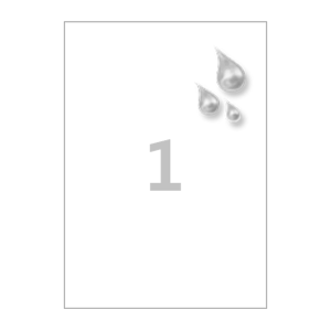 210 x 297 (mm) CL611MP 흰색 무광 방수