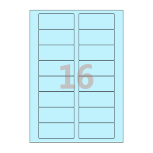 80 x 35 (mm) CL828B 하늘색 모조지