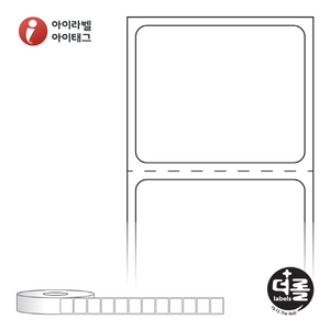 RS3025DT (40지관), 흰색 감열라벨, 30 x 25 (mm) [1,250 라벨/Roll]