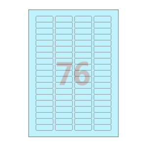 40 x 14 (mm) CL876B 하늘색 모조지