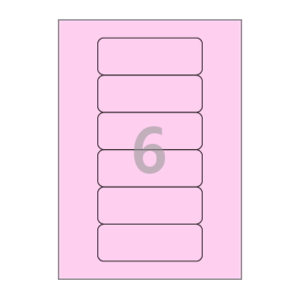 119 x 42.76 (mm) CL616P 분홍색 모조지