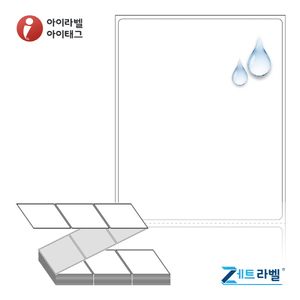ZL8098PPDT, 흰색(방수) PP 감열라벨, 80 x 98 (mm) [1,500라벨/Box]