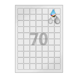 25 x 25 (mm) CJ270SU 은색 광택 방수 잉크젯