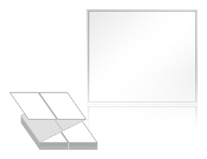 130 x 110 (mm) ZL130110LG 흰색 아트 광택지 [1,000라벨/Box]