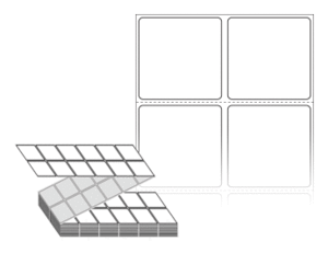40 x 39 (mm) ZL040039DT 흰색 감열지 [6,000라벨/Box]