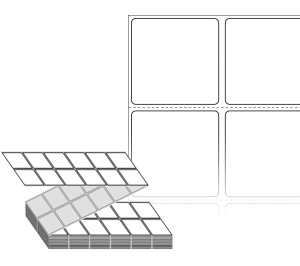 40 x 39 (mm) ZL040039DT 흰색 감열지 [6,000라벨/Box]