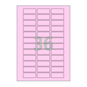 50 x 20 (mm) CL536P 분홍색 모조지