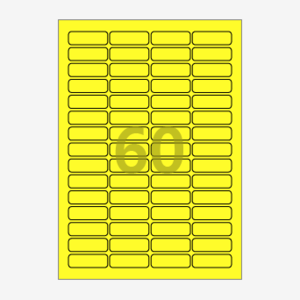 49 x 15 (mm) CL560TY 노란색 모조지