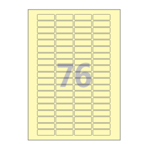 40 x 12 (mm) CL976Y 연노란색 모조지