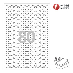 아이라벨 삐치미 SL780 A4라벨 스티커 라벨지 흰색 모조 잉크젯, 레이저 프린터 겸용
