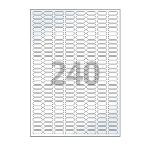 22 x 7.5 (mm) CL240LG 흰색 광택 아트지