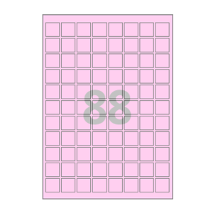 22 x 22 (mm) CL888P 분홍색 모조지