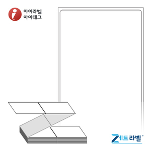 ZL65136DT, 흰색 감열라벨, 65 x 136 (mm) [1,000라벨/박스]