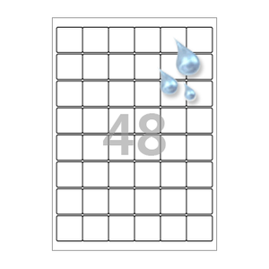 33 x 33 (mm) CJ568WU 흰색 PP 방수