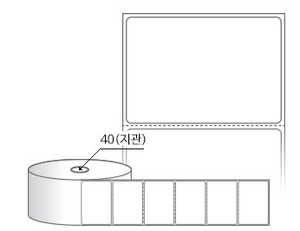 RS6544DT(감열지) 라벨크기: 65 x 44 (mm), 지관: 40mm [750라벨/Roll]