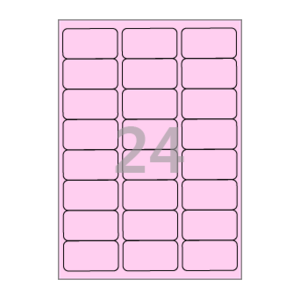64.5 x 33.71 (mm) CL238P 분홍색 모조지