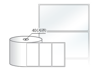 RS10052LT, 투명(방수) PET, 100 x 52 (mm) , 지관: 40mm [1000라벨/Roll]