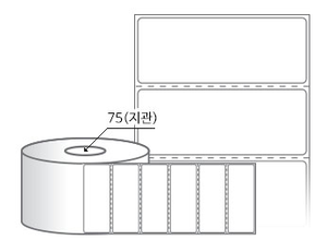 RL8031DT(감열지) 라벨크기: 80 x 31 (mm), 지관: 75mm [4,000라벨/Roll]