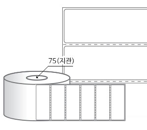 RL8031DT(감열지) 라벨크기: 80 x 31 (mm), 지관: 75mm [4,000라벨/Roll]