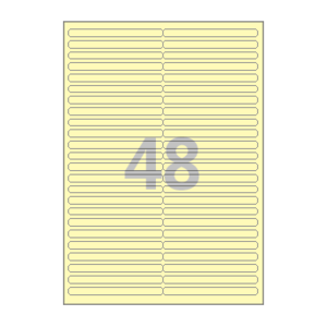 100 x 9 (mm) CL848Y 연노란색 모조지