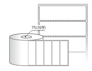 RL10031DT 라벨크기: 100 x 31 (mm) , 지관: 75mm [4,000라벨/Roll]