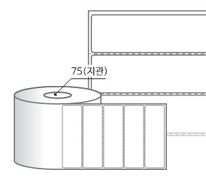 RL10031DT 라벨크기: 100 x 31 (mm) , 지관: 75mm [4,000라벨/Roll]