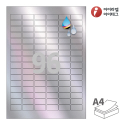 아이라벨 CJ566SH, 은색 홀로그램 방수 잉크젯, 30 x 14 (mm), 잉크젯 프린터 전용