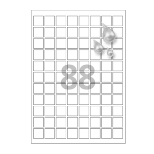 22 x 22 (mm) CL888MP 흰색 무광 방수