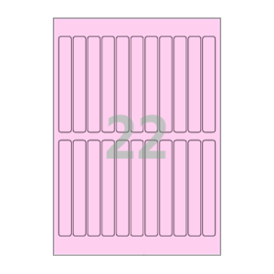 16 x 120 (mm) CL622P 분홍색 모조지