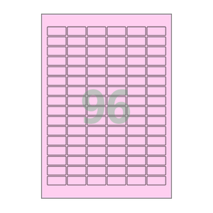30 x 14 (mm) CL566P 분홍색 모조지