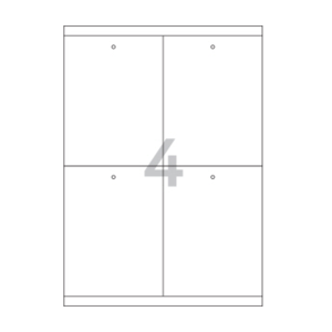 105x140mm TLH0041WKR (흰색 크라프트 잉크젯, 레이저 겸용)