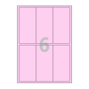 65 x 140 (mm) CL232P 분홍색 모조지