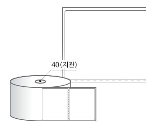 RS8073DT 라벨크기: 80 x 73 (mm) , 지관: 40mm [500라벨/Roll]