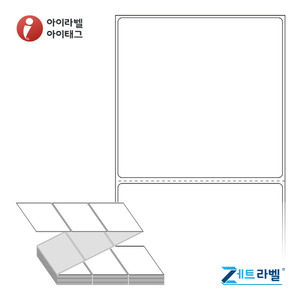 100 x 98 (mm) ZJ10098 흰색 모조(잉크젯 전용) [1,200라벨/Box]