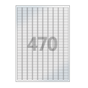18 x 6 (mm) CL470LG 흰색 광택 아트지