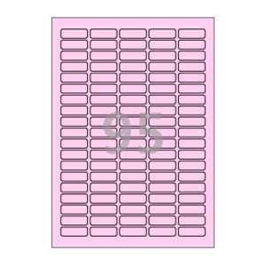 35 x 12 (mm) CL595P 분홍색 모조지