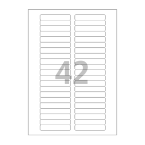 80 x 10 (mm) CL821 흰색모조지