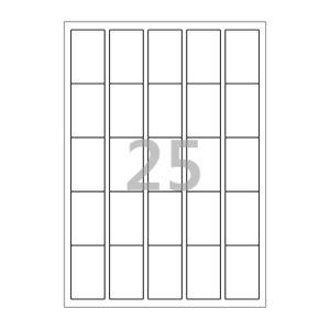 35 x 55 (mm) CL255 흰색모조지