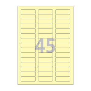 55 x 18 (mm) CL845Y 연노란색 모조지