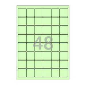 33 x 33 (mm) CL568G 연녹색 모조지