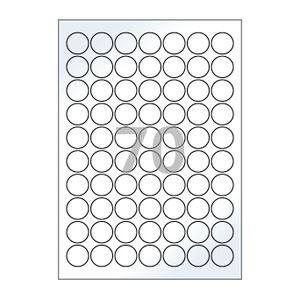 25 (mm) 원형 CL570LG 흰색 광택 아트지